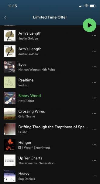 Binary World & Blue Screen added to blog-curated Spotify Playlists
